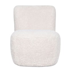 Fauteuil EVE tissu DOUDOU naturel