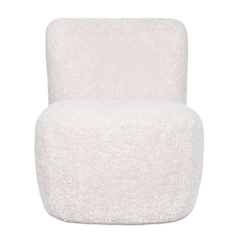 Fauteuil EVE tissu DOUDOU naturel