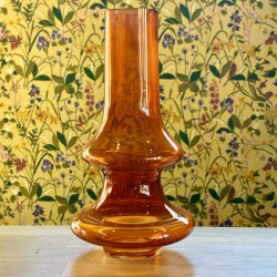 Vase NIANA verre huilé orange